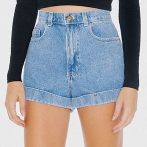 American Apparel high waisted mom shorts